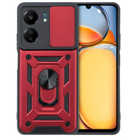 Case for Xiaomi Redmi 13C / Poco C65, CamShield Slide, red