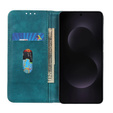 Flip case for Samsung Galaxy S25 Edge, Split Leather, green