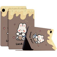 Flap case for Samsung Galaxy Tab A9, milk tea rabbit