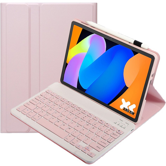 Bluetooth keyboard case for Lenovo Idea Tab 11" 2025 TB336FU TB336ZU, pink