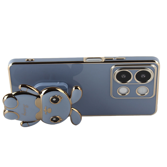 Case for Xiaomi Redmi Note 13 5G, Rabbit, blue + 9H Tempered Glass