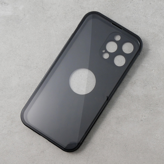 Case for iPhone 13 Pro Max, Dual Glass, for Magsafe, black