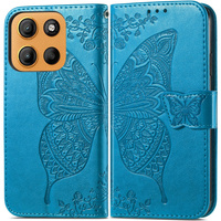 Flip case for Motorola Moto G15 / Motorola Moto G15 Power, Butterfly, blue
