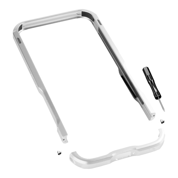 Case LUPHIE for Nothing Phone 2a / 2a Plus, Armor Bumper, silver