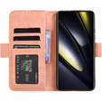 Flip case for Xiaomi Poco F6, Card Slot, pink