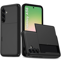 Case for Samsung Galaxy A56 5G, Sliding Card Holder, black