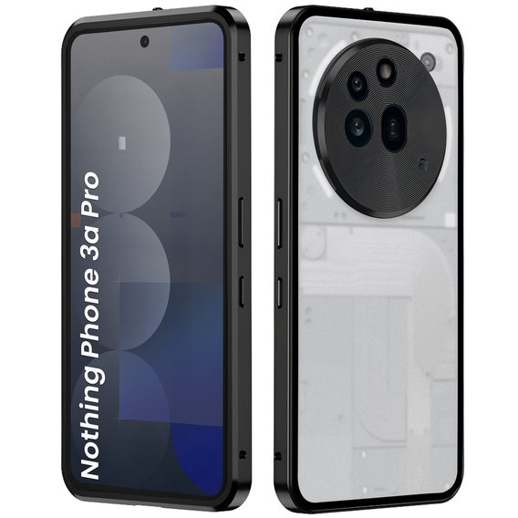 1 x Case for Nothing Phone 3a Pro, Frame Case, black