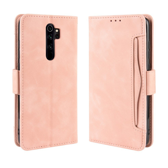 Flip case for Xiaomi Redmi Note 8 Pro, Card Slot, pink