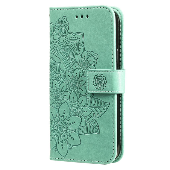 Flip case for Samsung Galaxy A54 5G, Mandala Flower, green