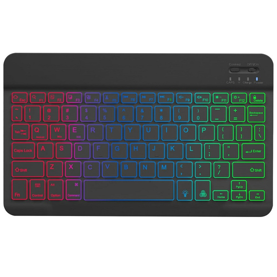 Case + keyboard Apple iPad Pro 11" 5 gen. 2024, Leather Pen Slot TouchPad, black