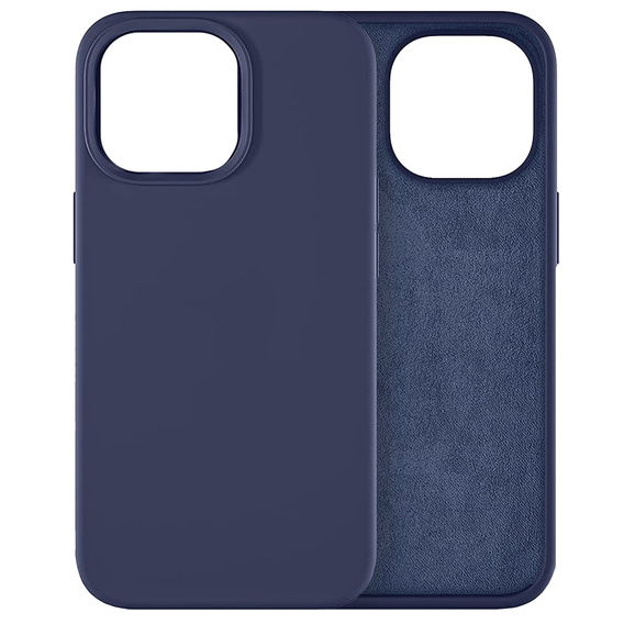 Case for iPhone 14 Pro Max, Silicone Lite, dark blue