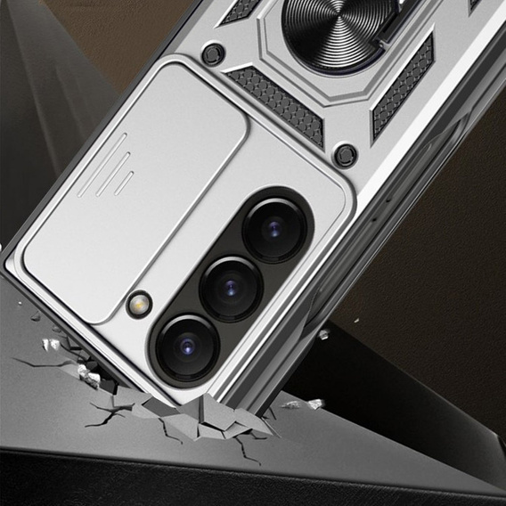 Case for Samsung Galaxy Z Fold5 5G, CamShield Slide, silver