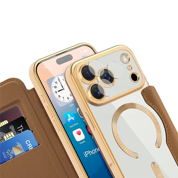 Wallet MagSafe RFID flip case with camera protection for iPhone 17 Pro Max
