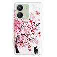 Flip case for Xiaomi Redmi 13C / Poco C65, Wallet, Cat & Tree