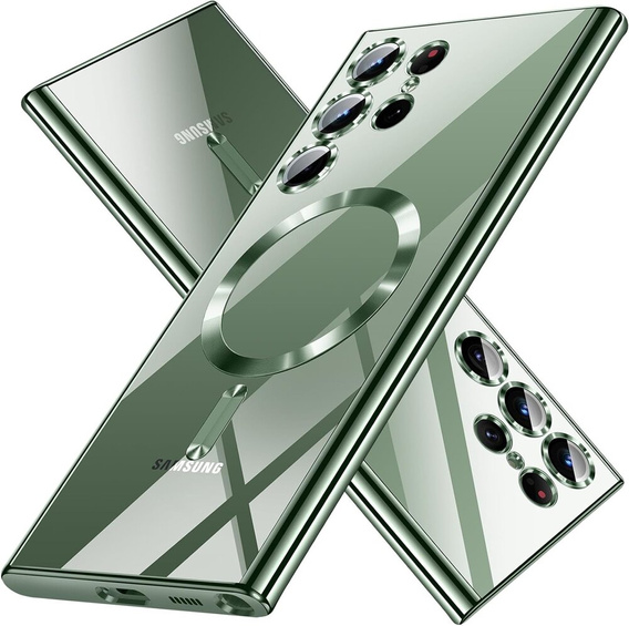 Case for Samsung Galaxy S23 Ultra, MagSafe Hybrid, green