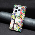 Flip case for Xiaomi Redmi 12 4G, Wallet, tree of life, white
