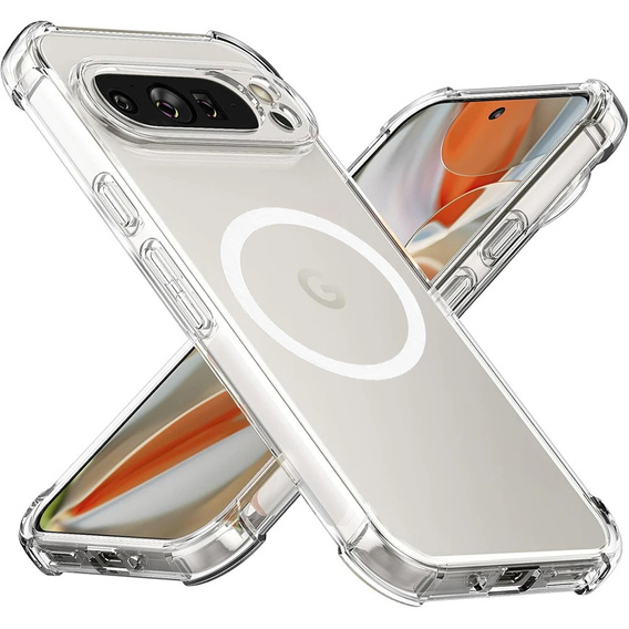 Case for Google Pixel 9 Pro XL, Dropproof MagSafe, transparent