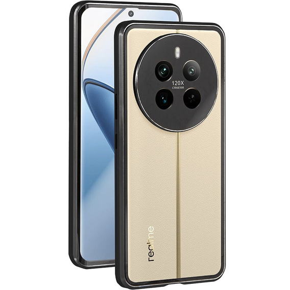 Case for Realme 12 Pro 5G / Realme 12 Pro+ 5G, Magnetic Dual Glass, black