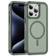 Case with frame for iPhone 15 Pro, for MagSafe, green