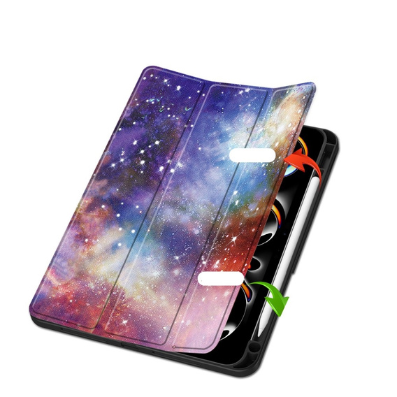 Case for iPad Pro 11 2024, Smartcase, galaxy