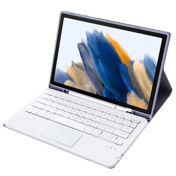 Case + keyboard Samsung Galaxy Tab A8 10.5 X200 / X205, Touchpad, purple