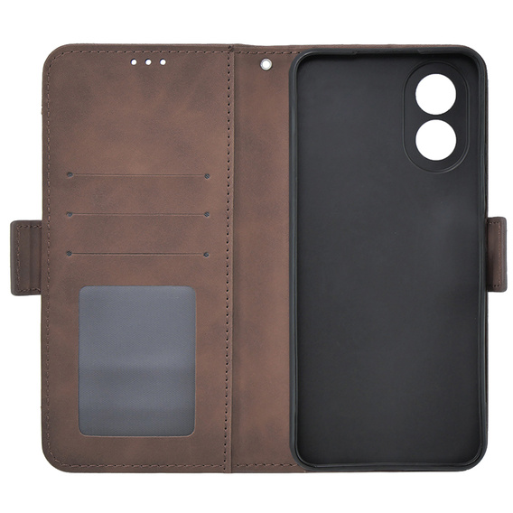 Flip case for Oppo A38 4G / Oppo A18 4G, Card Slot, brown