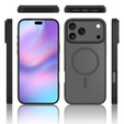 Matt Case for iPhone 17 Pro Max, for MagSafe, translucent black