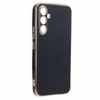 Case for Samsung Galaxy A15, Glamour CamShield, black + 9H glass