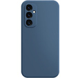 Case for Samsung Galaxy A15, Silicone Lite, dark blue + 9H glass
