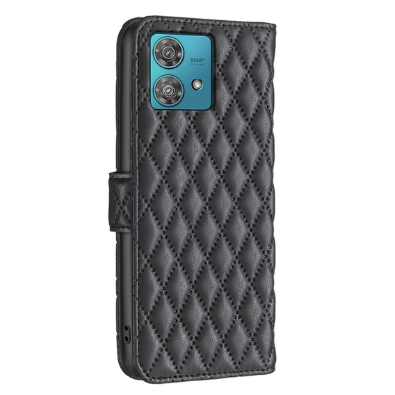 Flip case for Motorola Edge 40 Neo, Wallet, BINFEN COLOR, black
