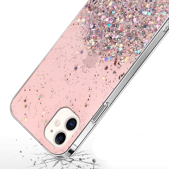 Case for iPhone 11, Glittery, pink