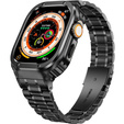 Steel Bracelet with Case for Apple Watch 7/8/9 45MM, Black