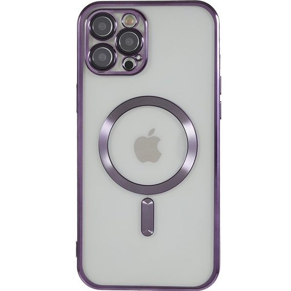 Case for iPhone 12 Pro, Electro MagSafe, purple + Screen Glass