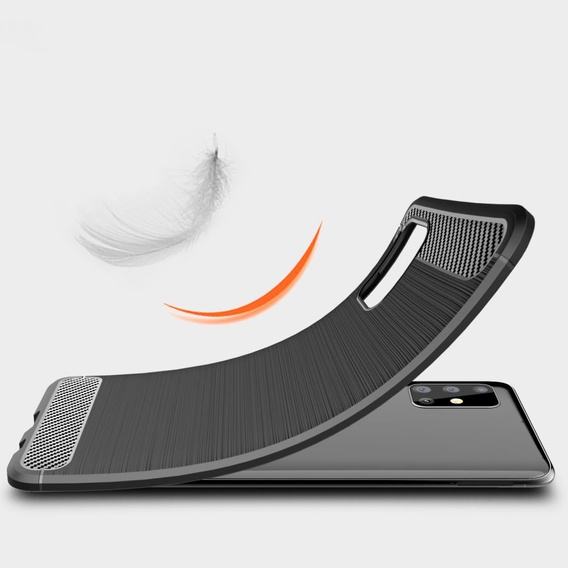 Case for Samsung Galaxy M31S, Carbon, black