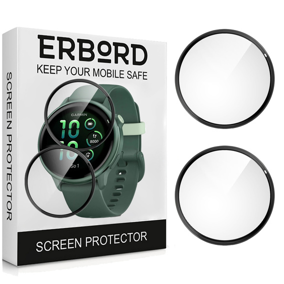 2x ERBORD Hybrid Glass for Garmin Vivoactive 6