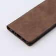 Case for Oppo A78 4G, ERBORD Vintage, wallet with flap, coffee