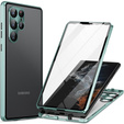 Case for Samsung Galaxy S24 Ultra, Magnetic Dual Glass, green