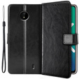 Flip case for Nokia C10 / C20, Crazy Horse Wallet, black
