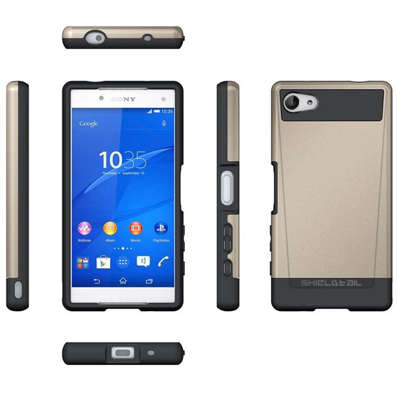 Dual Shell Case for Sony Xperia Z5 Compact – Gold
