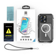 IP68 Waterproof Case for iPhone 15 Pro, SHELLBOX MagSafe, black