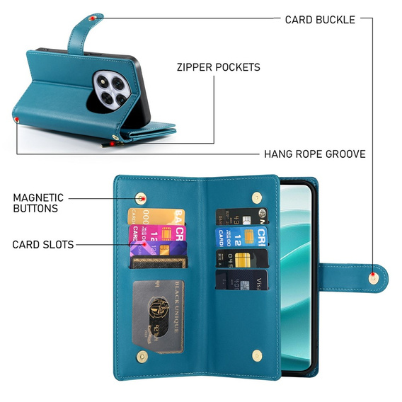 Flip case with zip pocket for Xiaomi Redmi Note 15 Pro Plus 5G