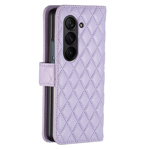 Flip case for Samsung Galaxy Z Fold6 5G, Wallet, BINFEN COLOR, purple