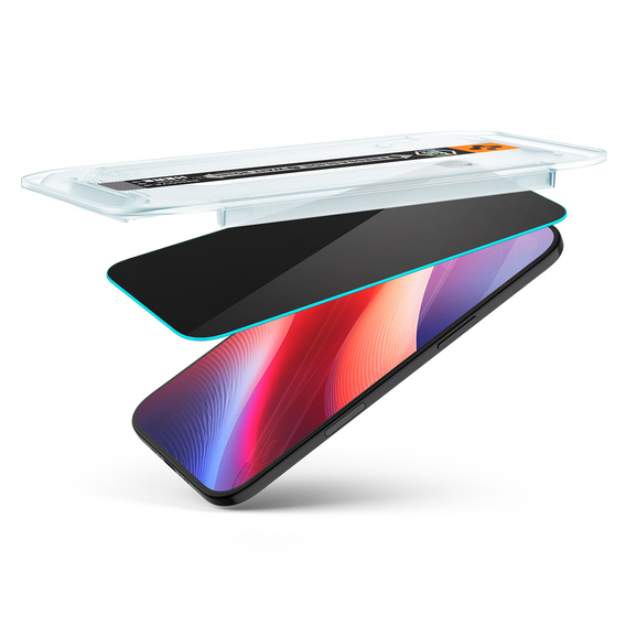 Spigen Glas.TR "EZ FIT" privacy tempered glass HD for iPhone Air (2 pcs)