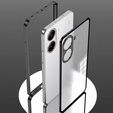 1 x Case for Xiaomi Poco X7 Pro 5G, Frame Case, black
