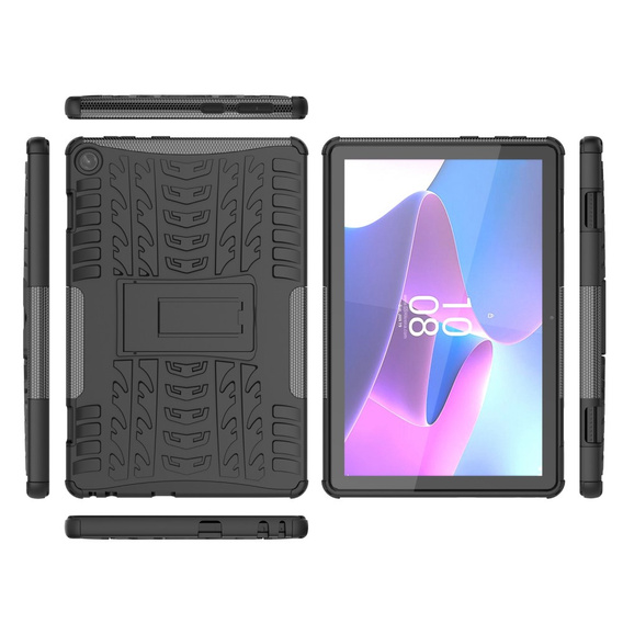 Case for Lenovo Tab M10 Gen 3 TB-328FU / TB-328XU, Tire Armor, black