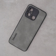 Case for Xiaomi Redmi 12C, ERBORD Business, with metal plate for car mounts, light grey