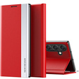 Flip case for Samsung Galaxy M34, Side Magnetic, red