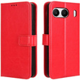 Flip case for OnePlus Nord 4, Crazy Horse Wallet, red