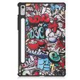 Case for Lenovo Tab P11 Pro Gen 2 TB132FU TB132XU 11.2", with flap, graffiti