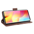 Flip case for Xiaomi Mi Note 10 Lite, Card Slot, brown